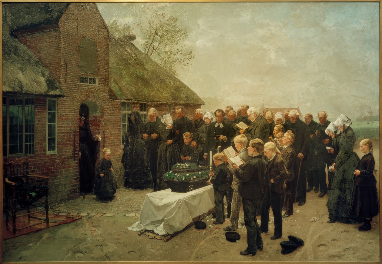 Ch. L.Brokelmann, Severofríský pohřeb od Christian Ludwig Bokelmann