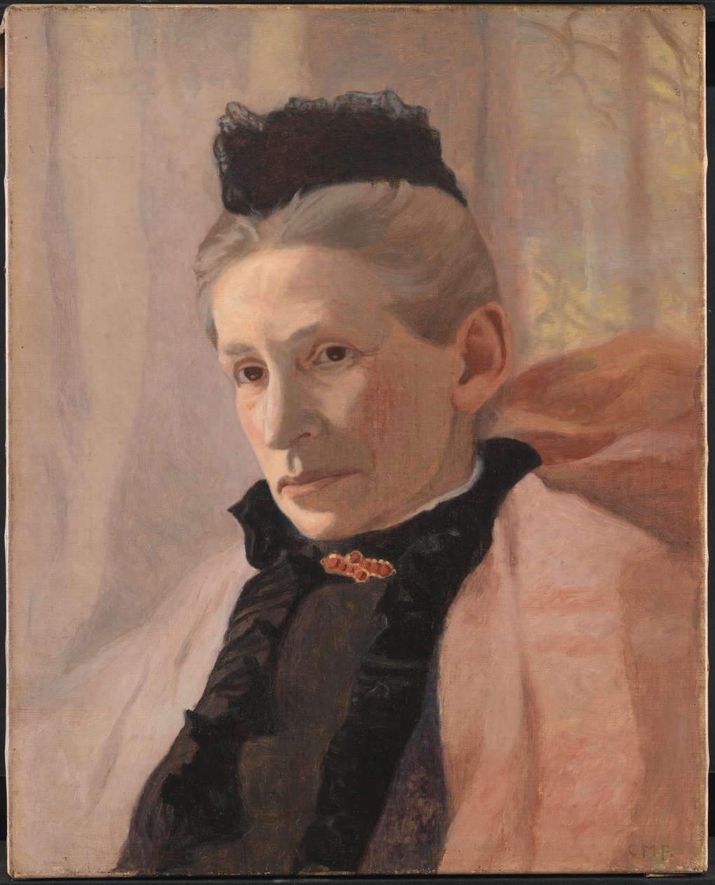 Frederikke von Scholten, rozená Arendrup, umělcova tchýně od Christian Mourier Petersen
