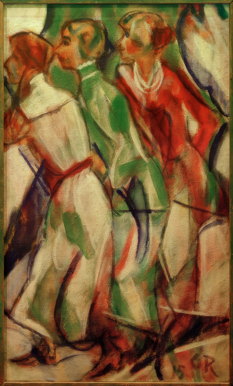 Flappers (tři dívky) od Christian Rohlfs