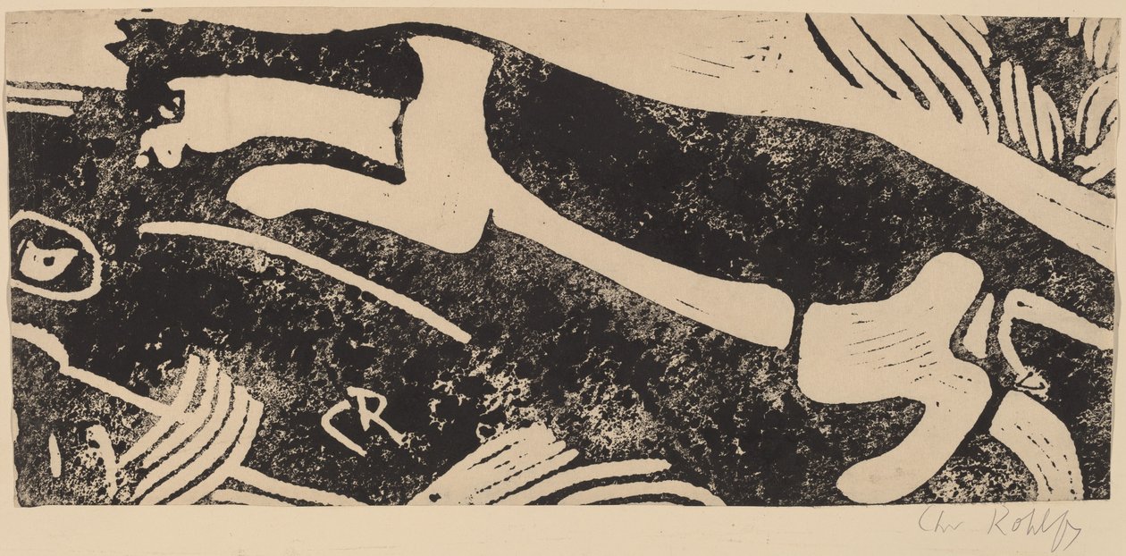 Kočka a myš, 1912-1913. od Christian Rohlfs
