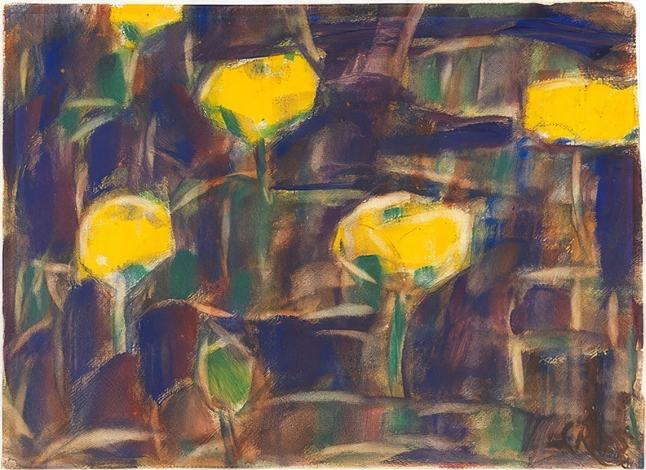 Lekníny. 1925 od Christian Rohlfs