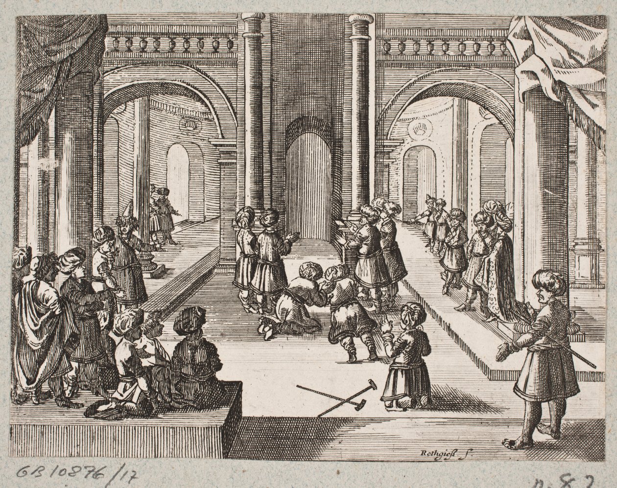 Ilustrace k Adamu Oleariusovi, „Perský Rosenthal od geniálního básníka Schich Saadi […]“, Schleswig 1660 od Christian Rothgiesser