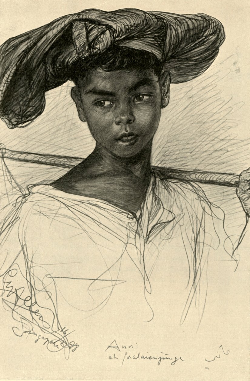 Vše - Malayan Boy, Singapur, 1898. od Christian Wilhelm Allers