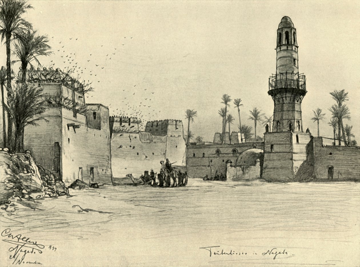 Domy v Nagadě, Egypt, 1898. od Christian Wilhelm Allers