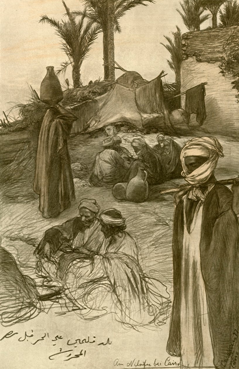 Na březích Nilu v Káhiře, 1898. od Christian Wilhelm Allers