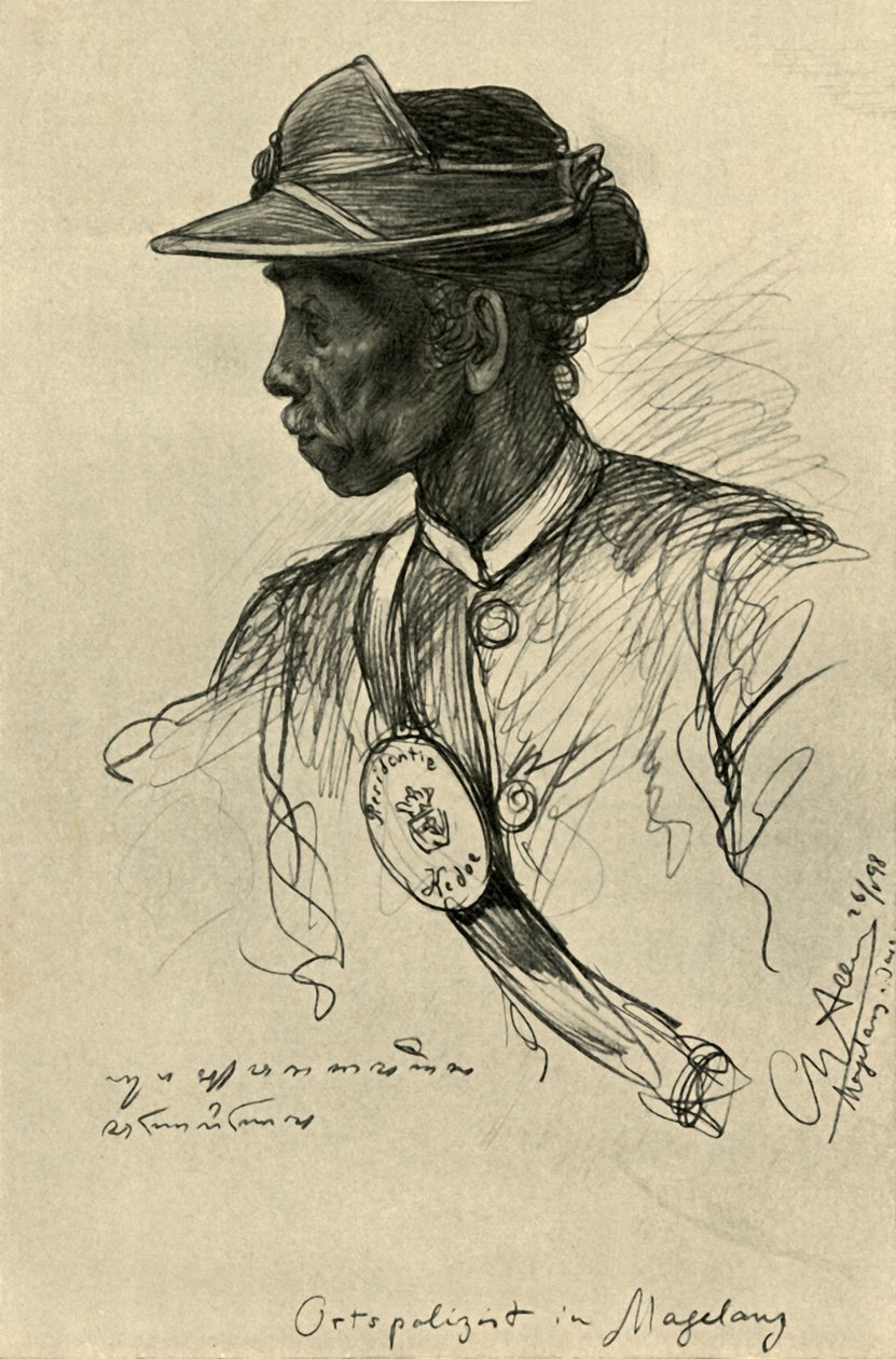 Policista, Magalang, Jáva, 1898. od Christian Wilhelm Allers
