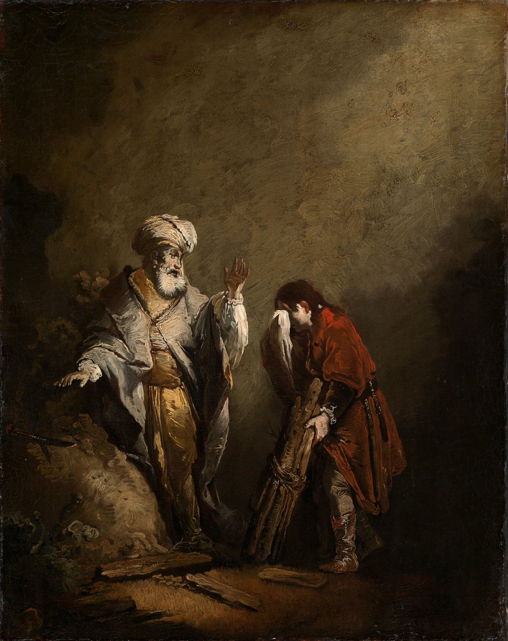 Abrahamova oběť od Christian Wilhelm Ernst Dietrich