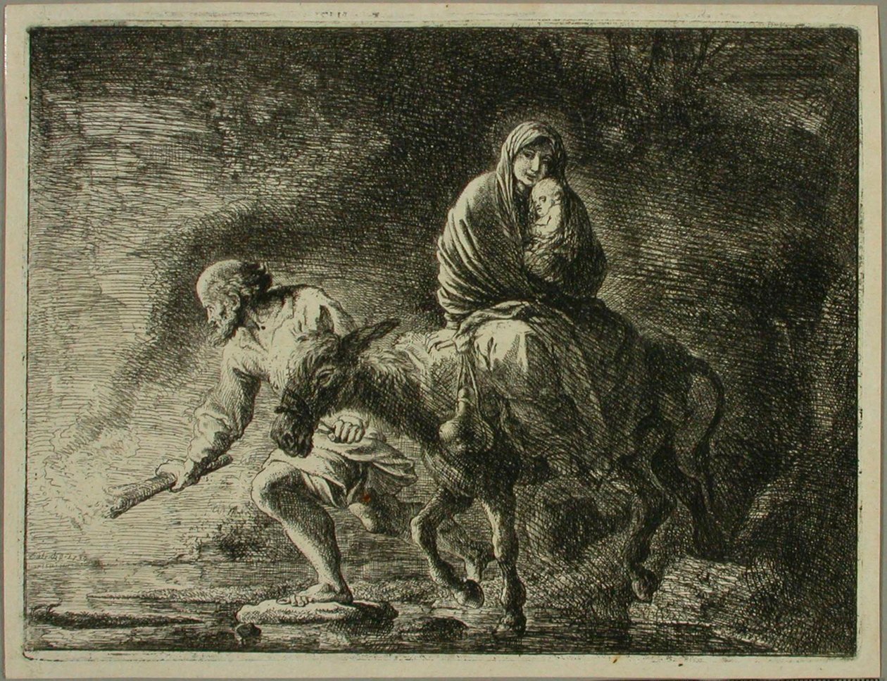 Útěk do Egypta od Christian Wilhelm Ernst Dietrich
