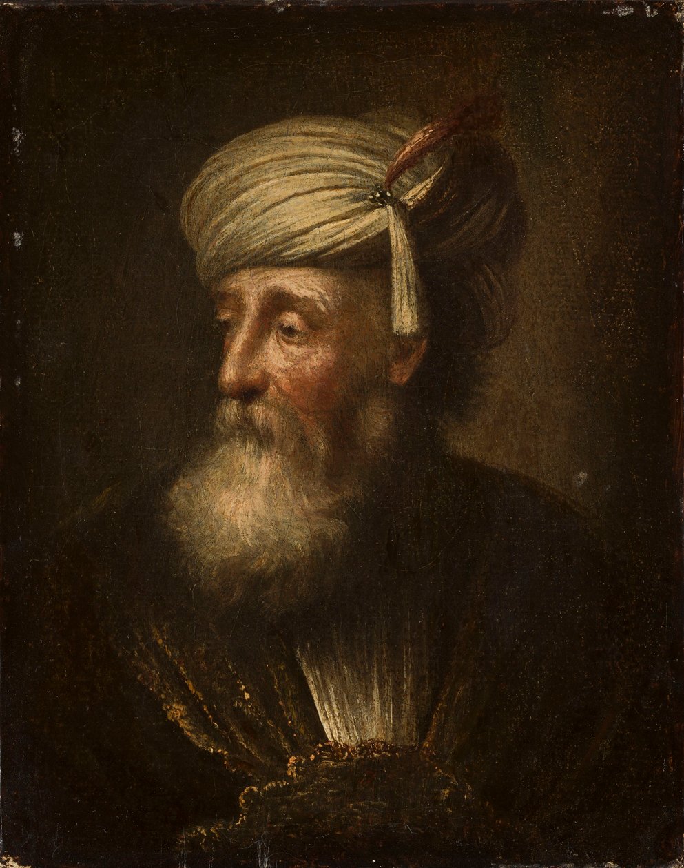 Portrét starého muže od Christian Wilhelm Ernst Dietrich