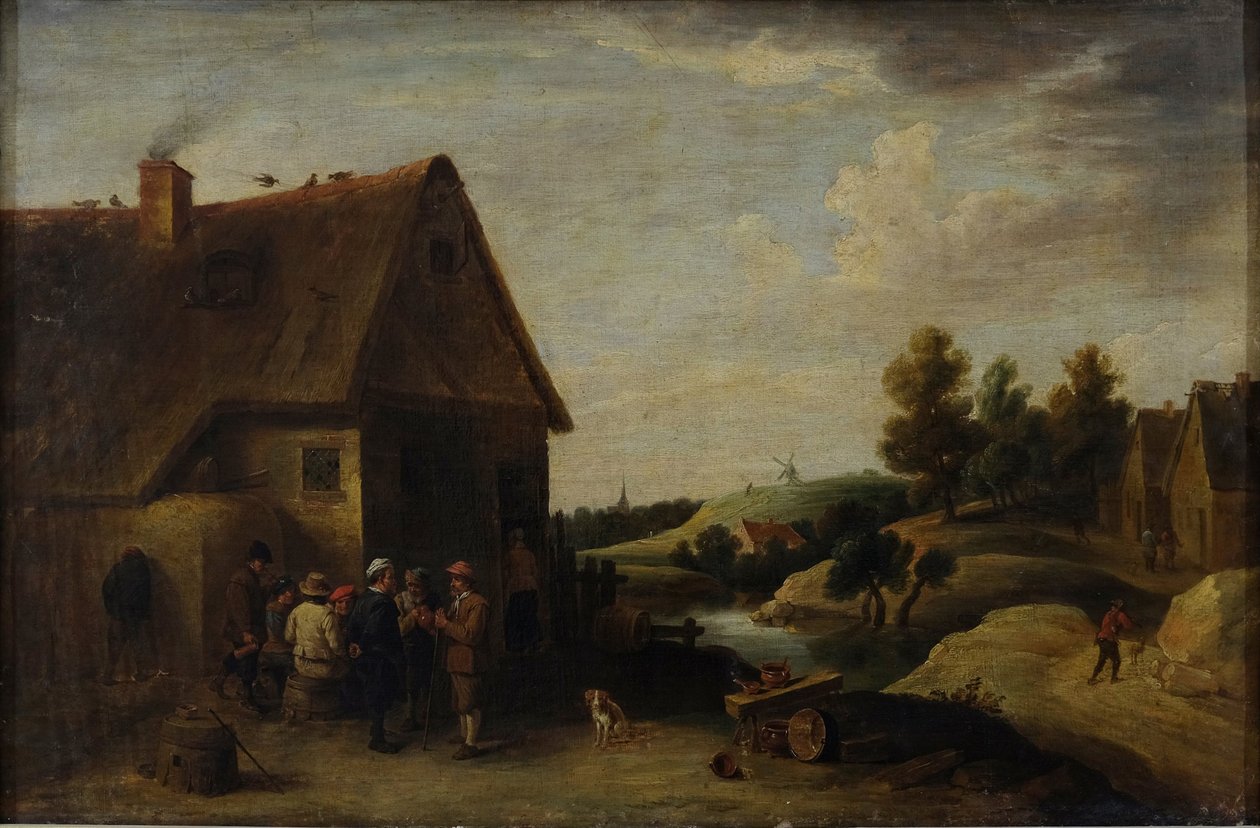 Scéna z venkovského života od Christian Wilhelm Ernst Dietrich
