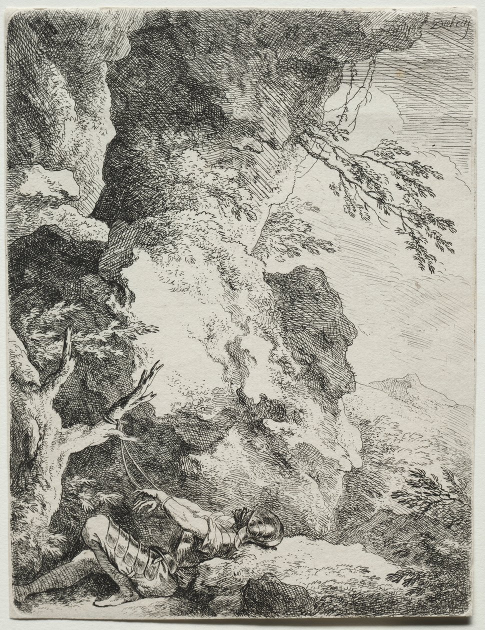 Svatý Vilém, svatý poustevník. od Christian Wilhelm Ernst Dietrich