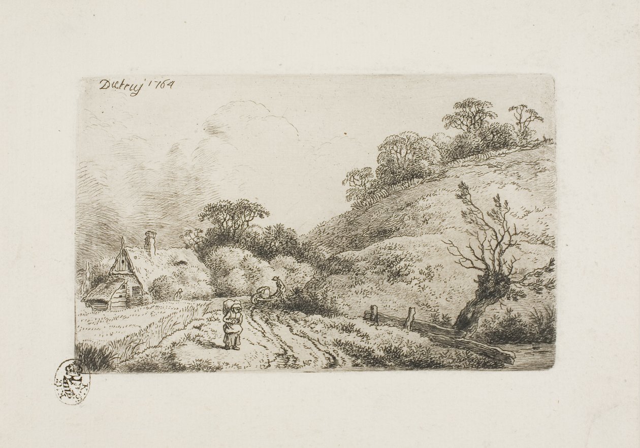 Kukuřičné pole (Rembrandt Manner) od Christian Wilhelm Ernst Dietrich