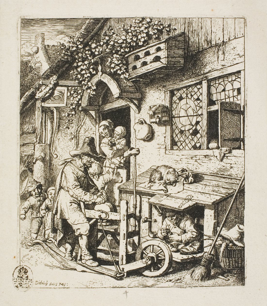 Bruska na nůžky od Christian Wilhelm Ernst Dietrich