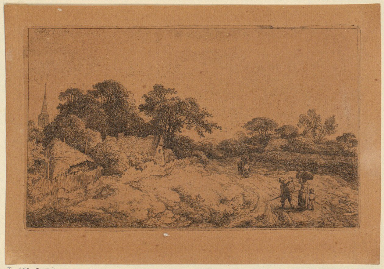 Weg hinter dem Dorf od Christian Wilhelm Ernst Dietrich