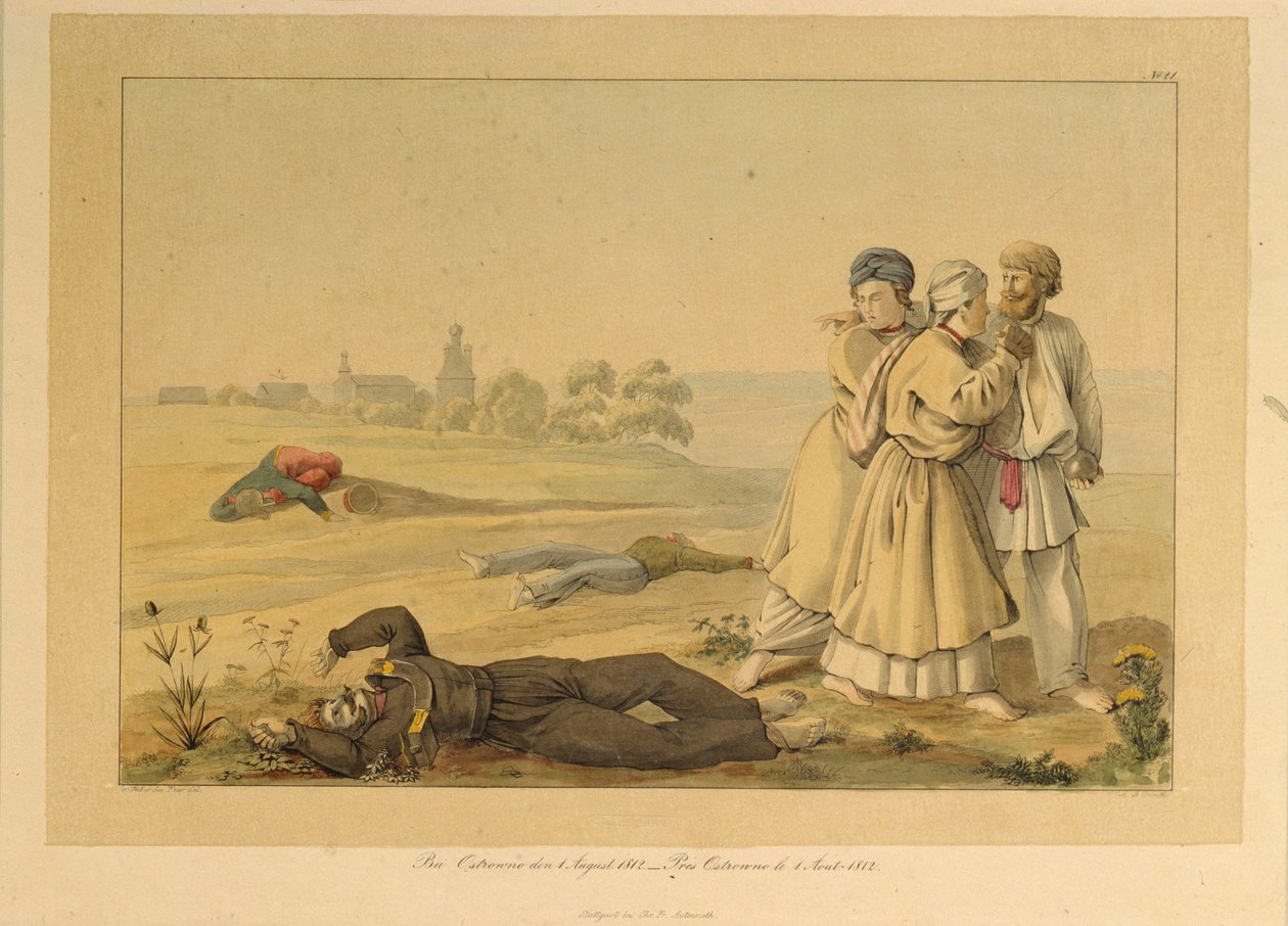 U Ostrovna 1. srpna 1812 20. léta 19. století od Christian Wilhelm Faber du Faur von
