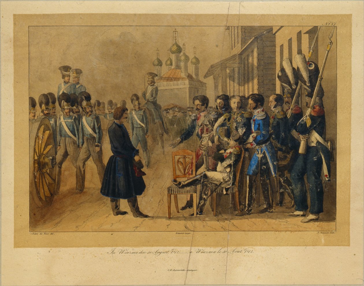 Vjazmovi 30. srpna 1812 20. let 19. století od Christian Wilhelm Faber du Faur von