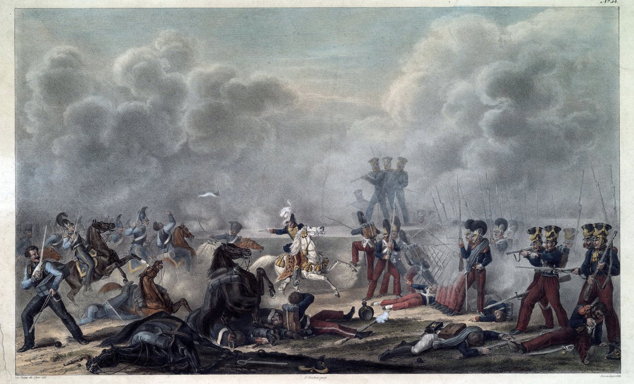 Na bitevním poli u Borodina (bataille de la Moskova od Christian Wilhelm von Faber du Faur