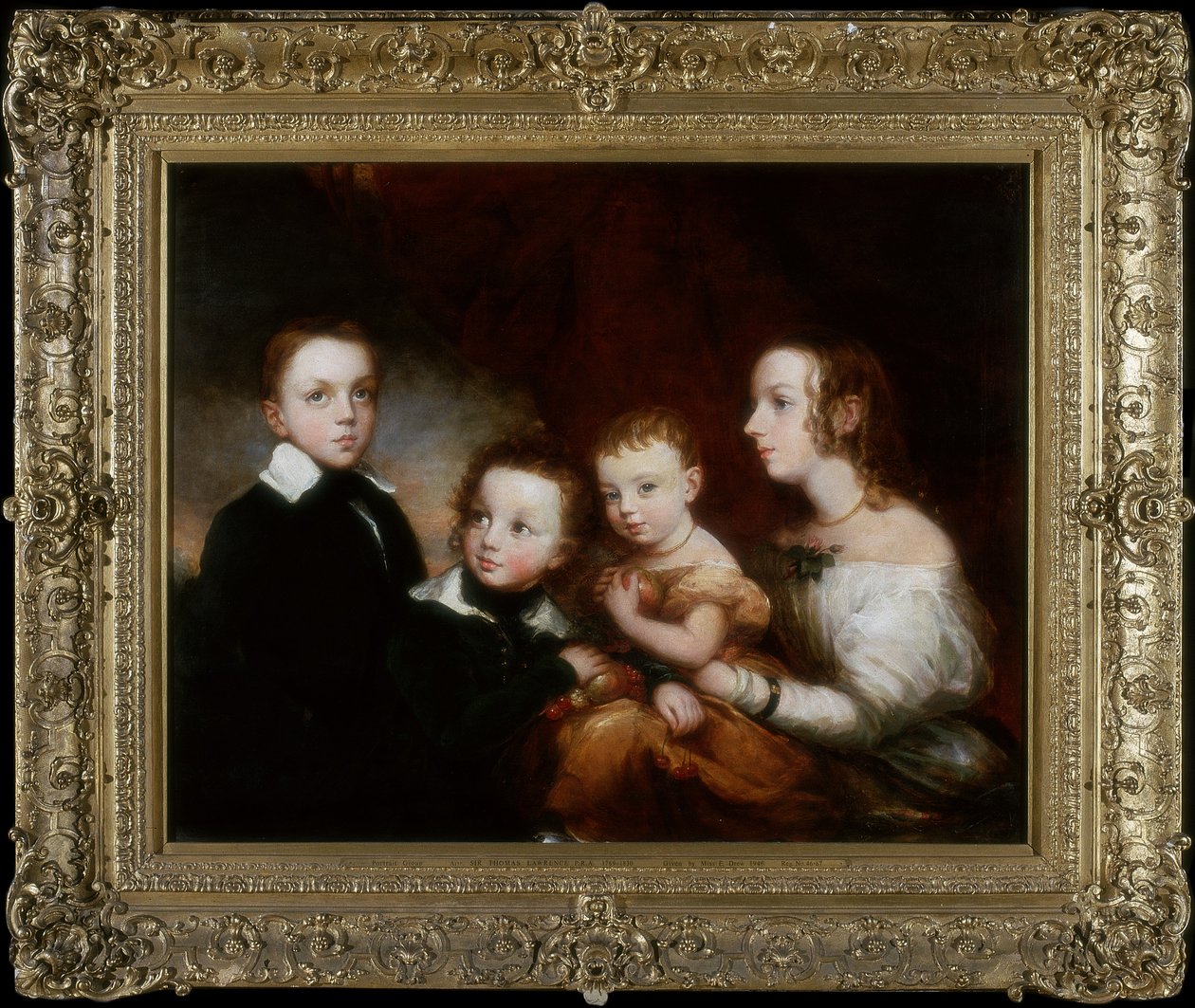 Skupina dětí, kolem roku 1850 od Christina Robertson