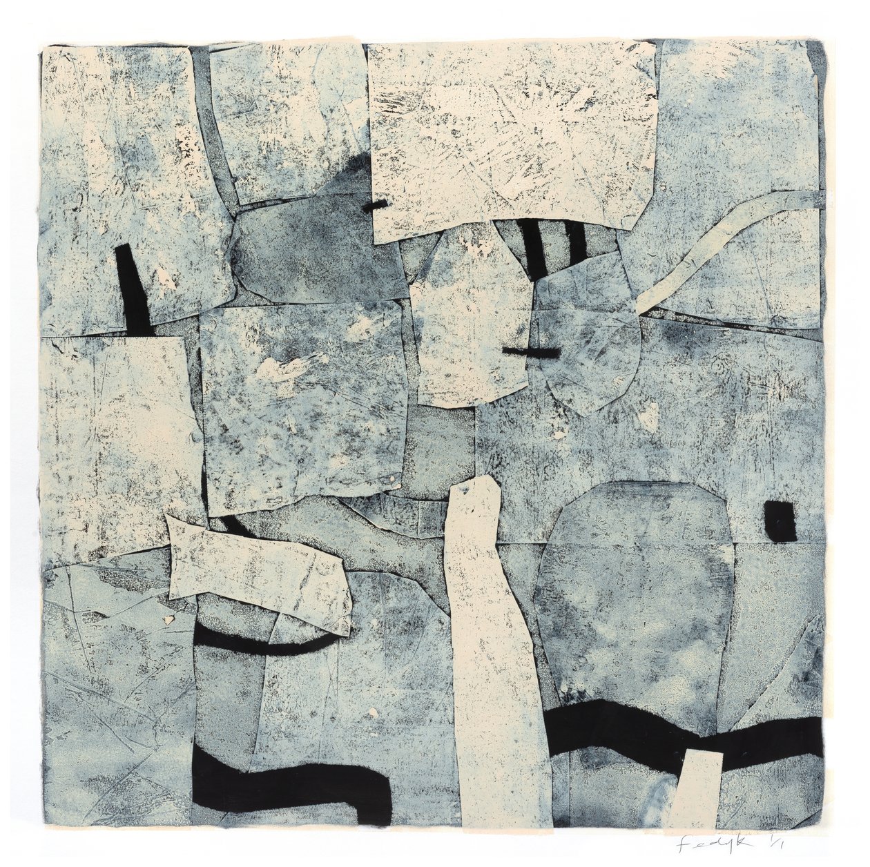 Way Station, 2016 (monotyp na papíře) od Christina Fedyk