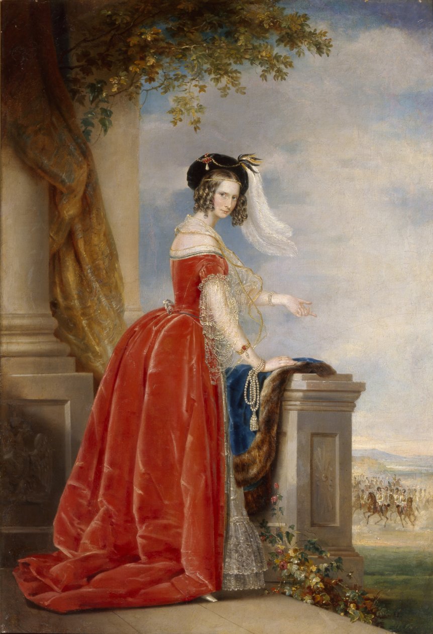 Portrét císařovny Alexandry Fjodorovny Charlotty Pruské, manželky císařů Mikuláše I. 1798-1860, po roce 1844 od Christina Robertson