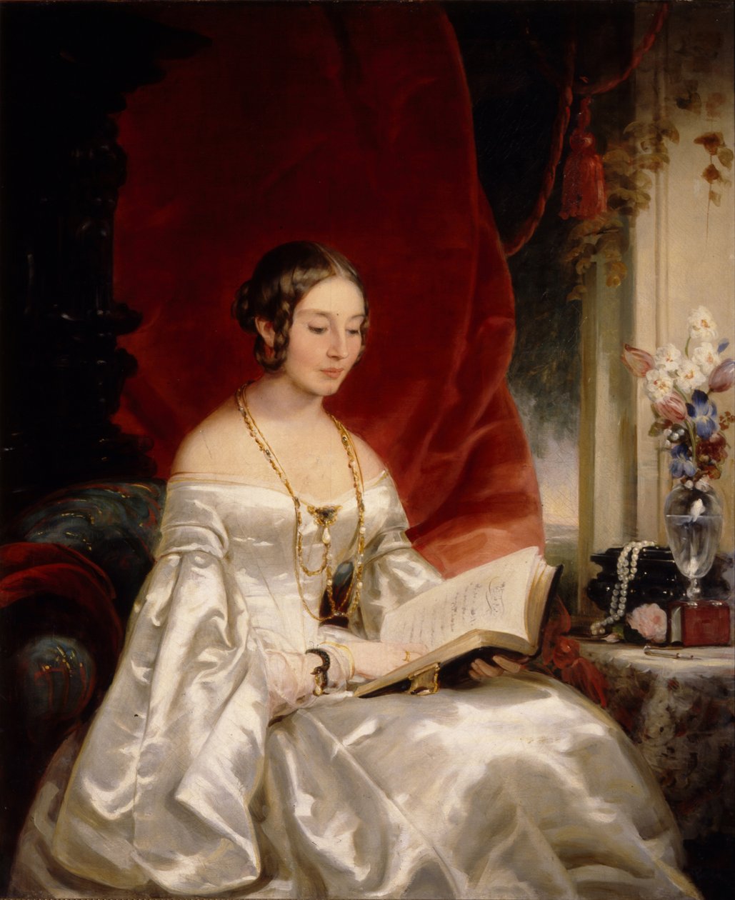 Portrét princezny Marie Ivanovny Kochubeyové, rozené Barjatinské 1818-1843, 40. léta 19. století od Christina Robertson