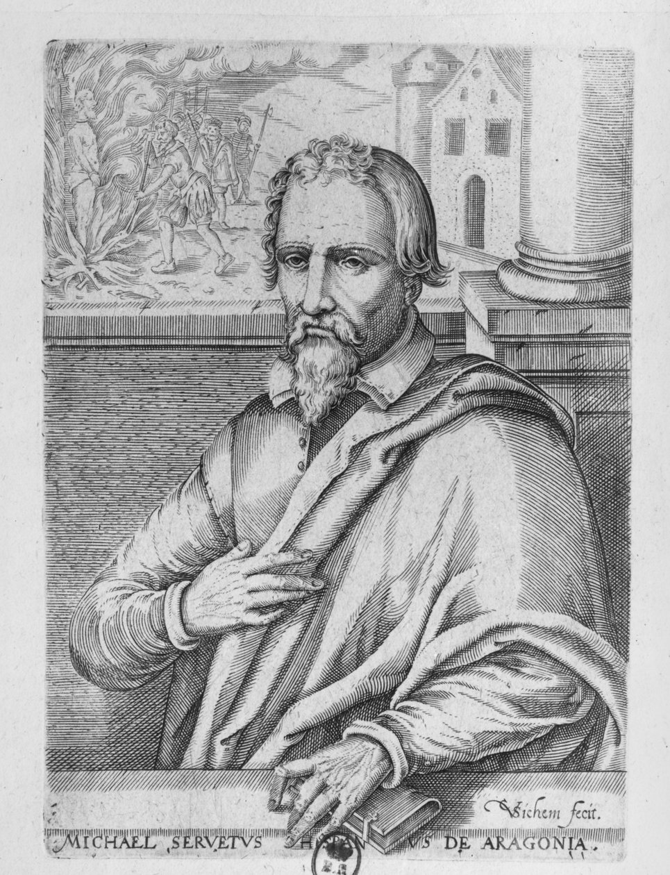 Michael Servetus (1511-53) od Christoffel van the Elder Sichem