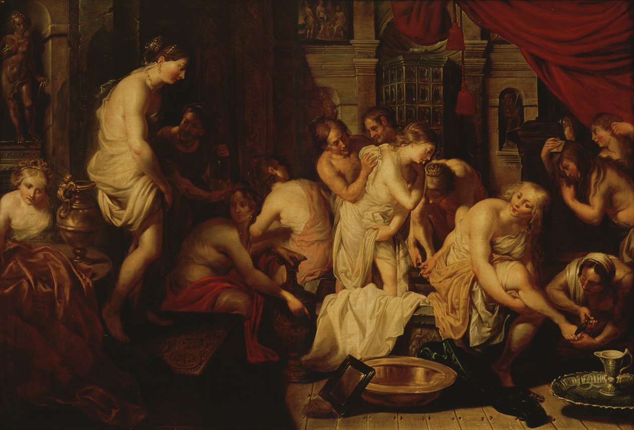 Ženy koupání od Christoffel Jacobsz van der Lamen