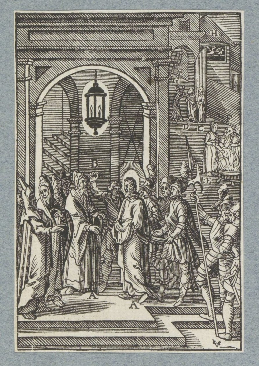 Kristus pro Annáše od Christoffel van Sichem (II)