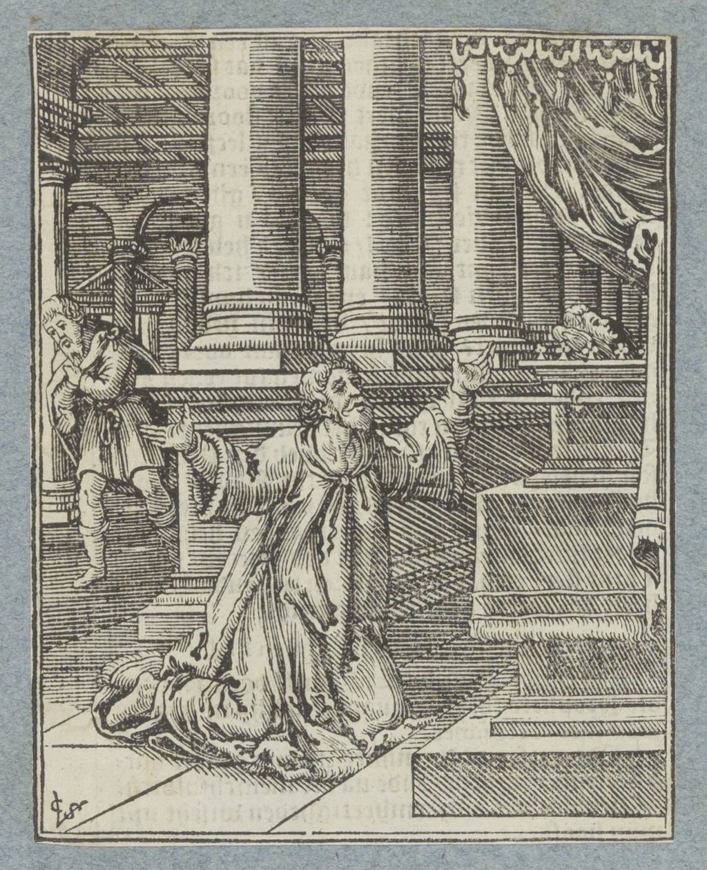 Davidovo pokání a trest od Christoffel van Sichem (II)