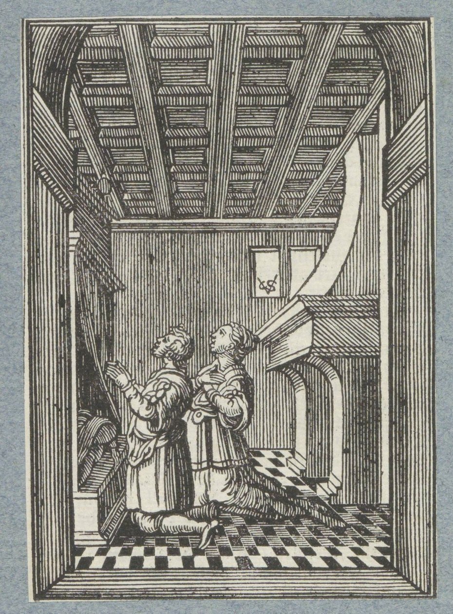 Svatební noc Tobiáše a Sáry od Christoffel van Sichem (II)