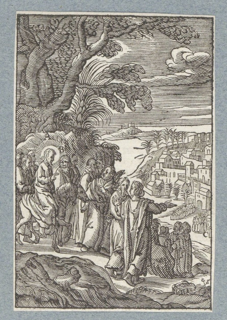 Vjezd do Jeruzaléma od Christoffel van Sichem (II)