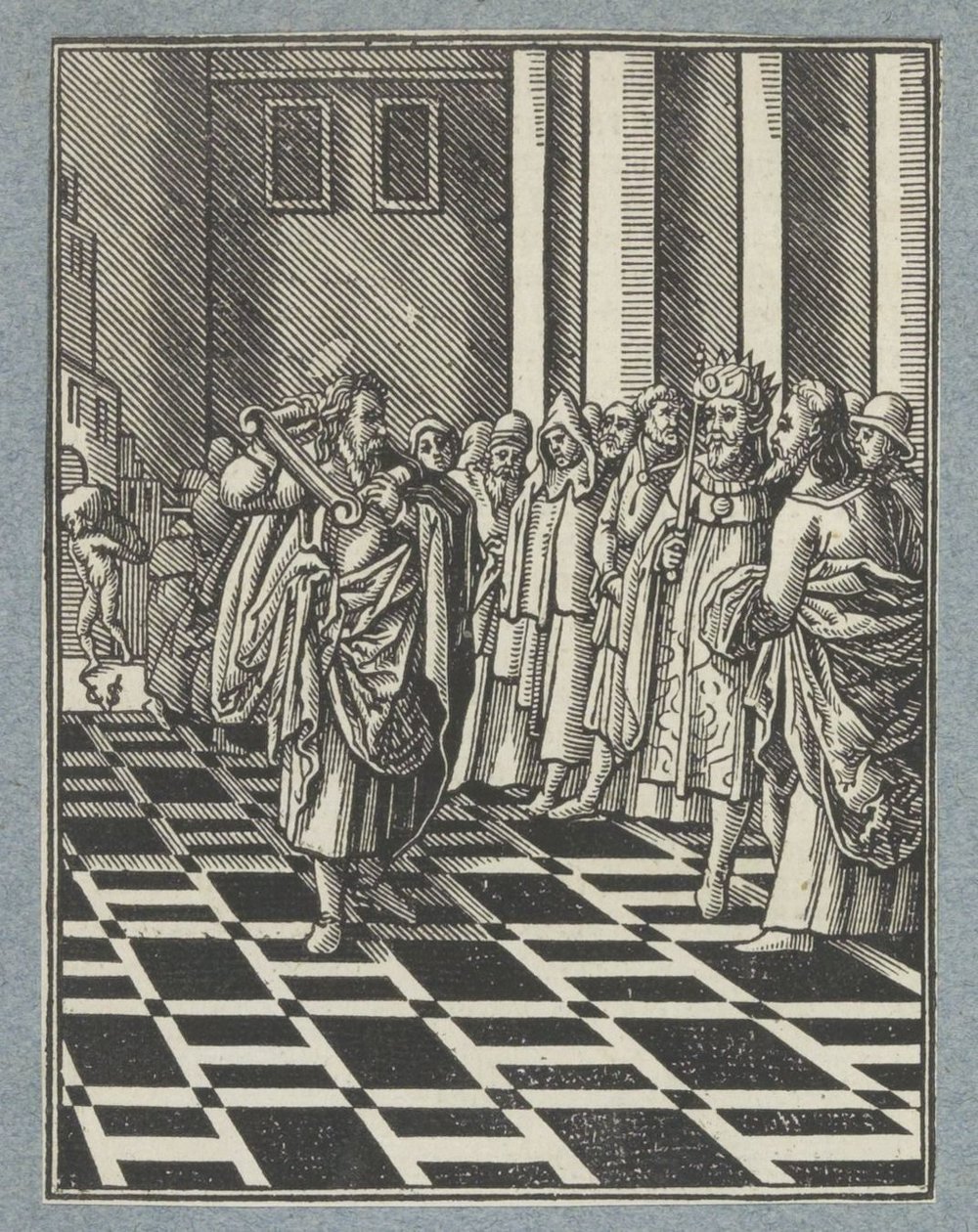 Jeremiáš a babylonské jho od Christoffel van Sichem (II)