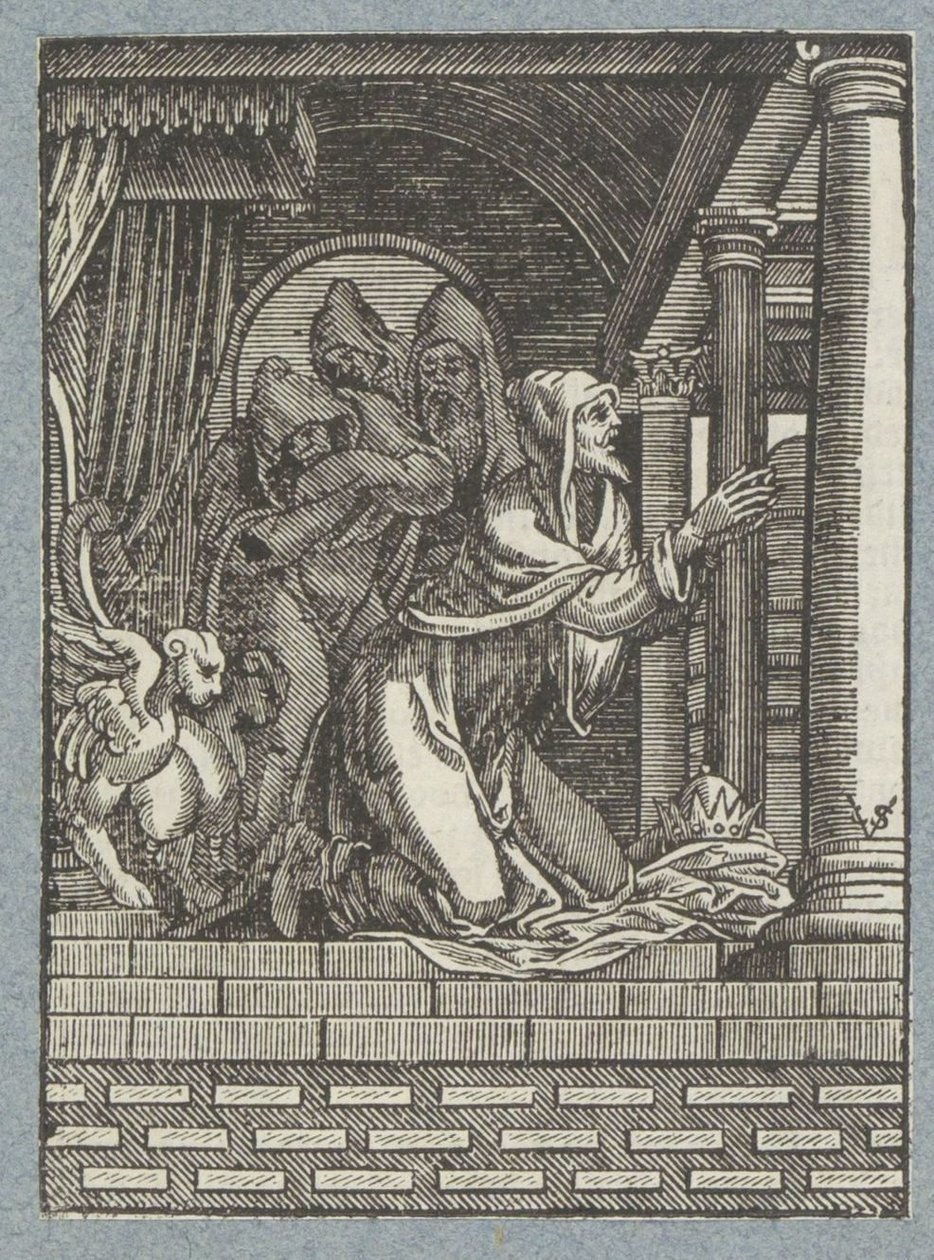 Král Ninive činí pokání od Christoffel van Sichem (II)