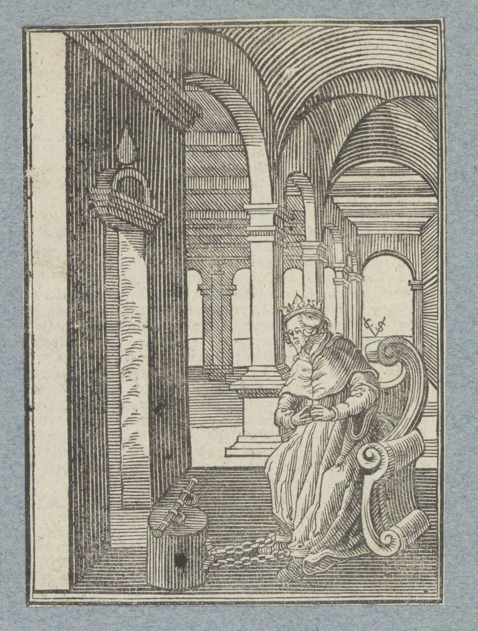 Manasse ve vězení od Christoffel van Sichem (II)