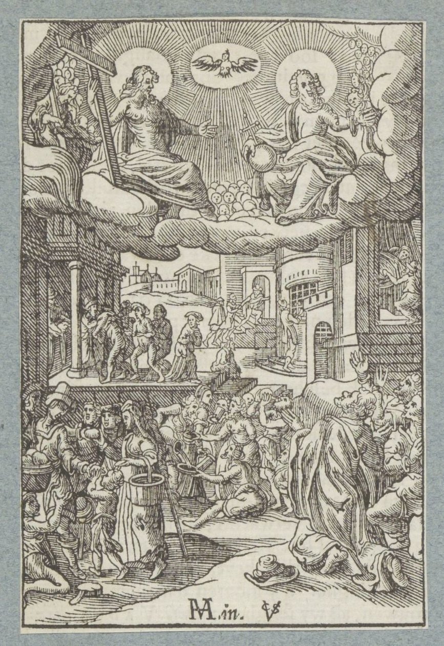 Otče náš v nebi, posvěť se jméno tvé od Christoffel van Sichem (II)