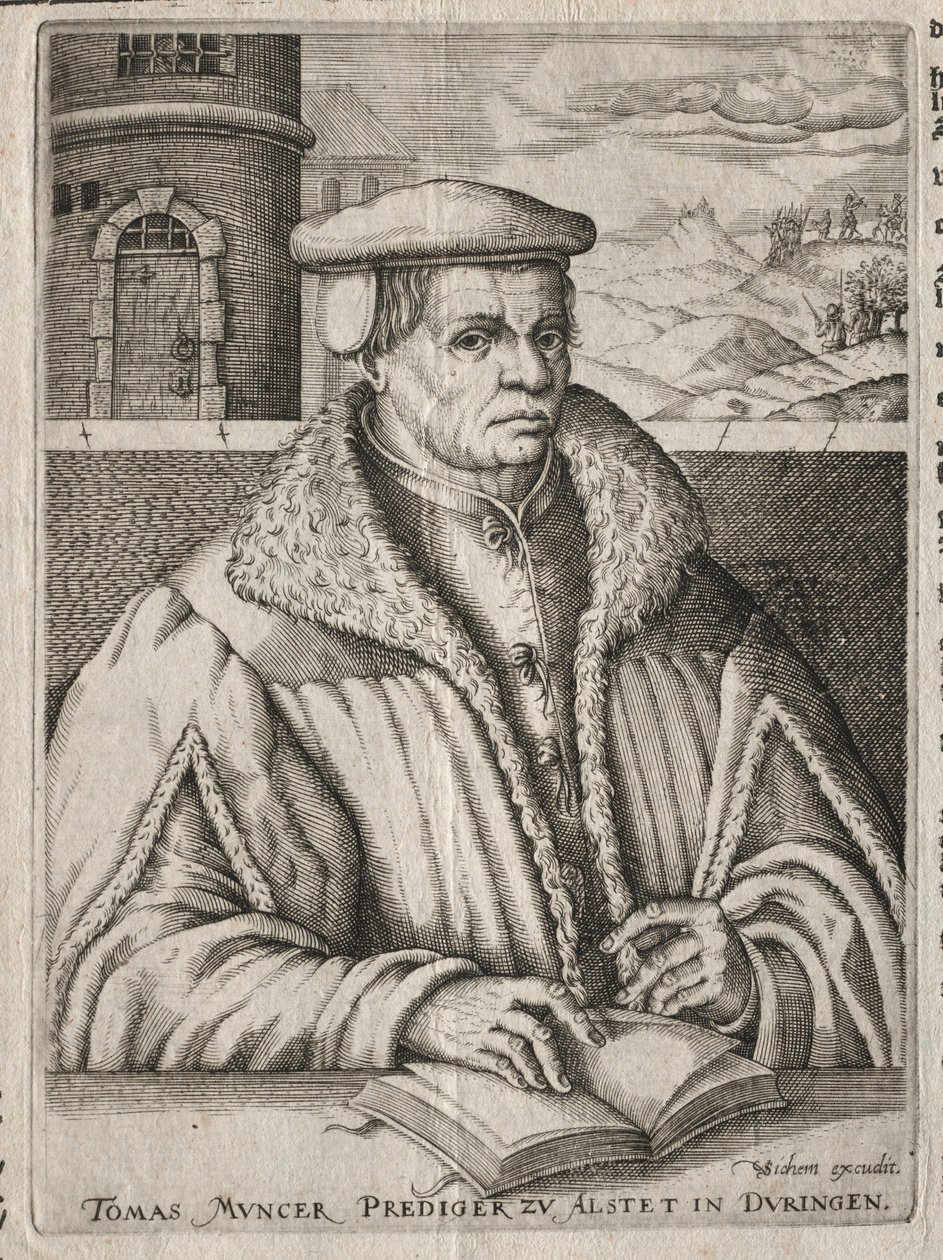 Portrét Thomase Munzera, 1609. od Christoffel van Sichem