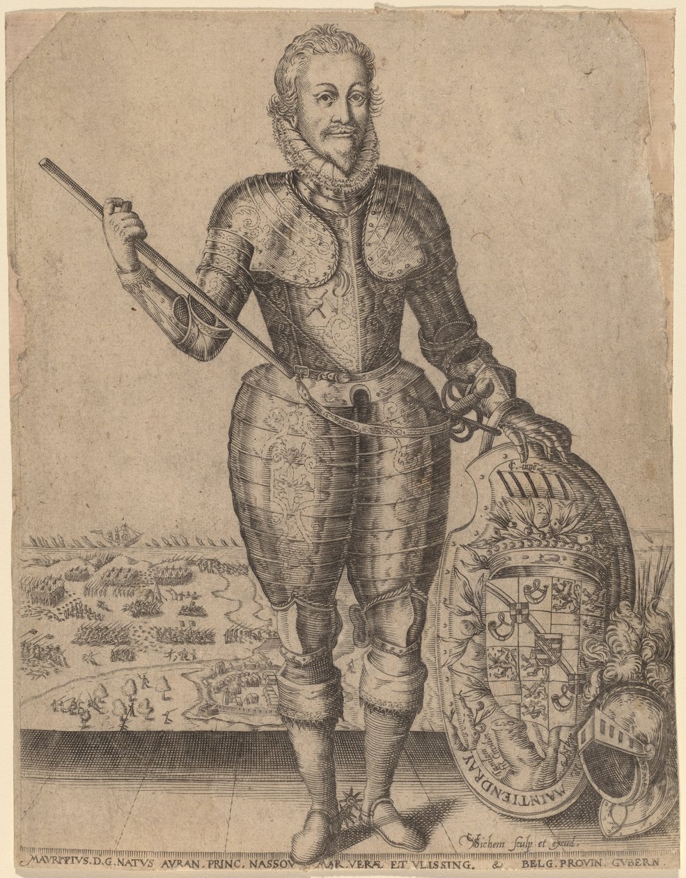 Maurice z Nassau, princ Oranžský od Christoffel van Sichem I