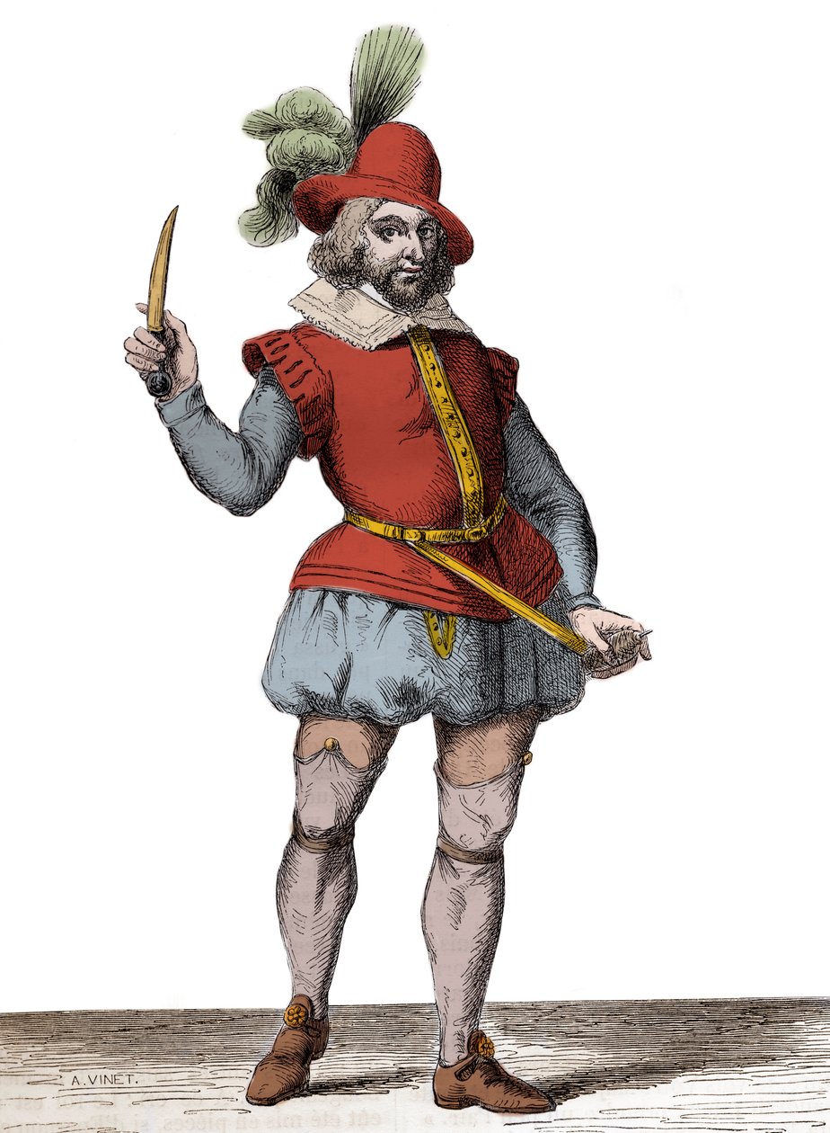 Portrét Francoise Ravaillaca, vraha Jindřicha IV. (1553-1610), rytina po Sichem, Christoffel van starší (1546-1624) - Portrét en pied de Francois Ravaillac (1578-1610), vrah krále Jindřicha IV. (1553-1610) od Christoffel van the Elder Sichem