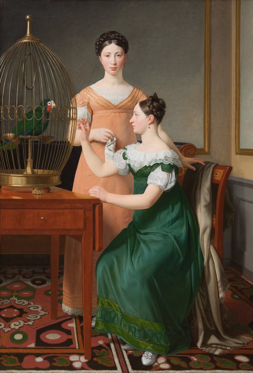 Bella a Hanna. Nejstarší dcery M. L. Nathansona od Christoffer Wilhelm Eckersberg