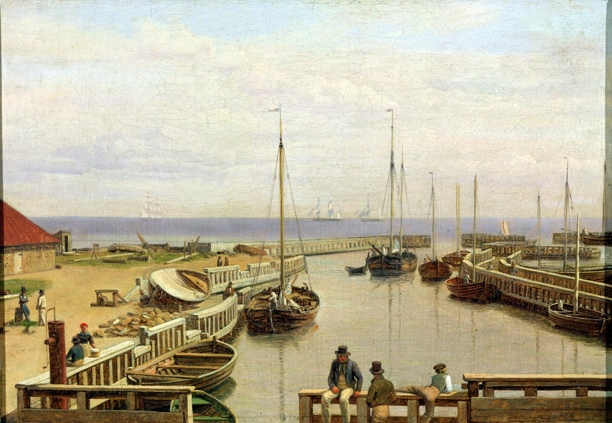 Přístav Dragor, 1826 od Christoffer Wilhelm Eckersberg
