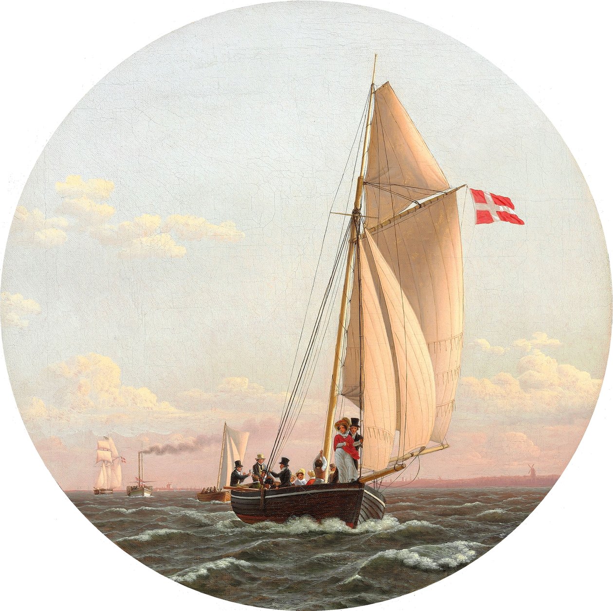 Dánština: Plavba z Kodaně do Charlottenlundu Plavba z Kodaně do Charlottenlundu od Christoffer Wilhelm Eckersberg