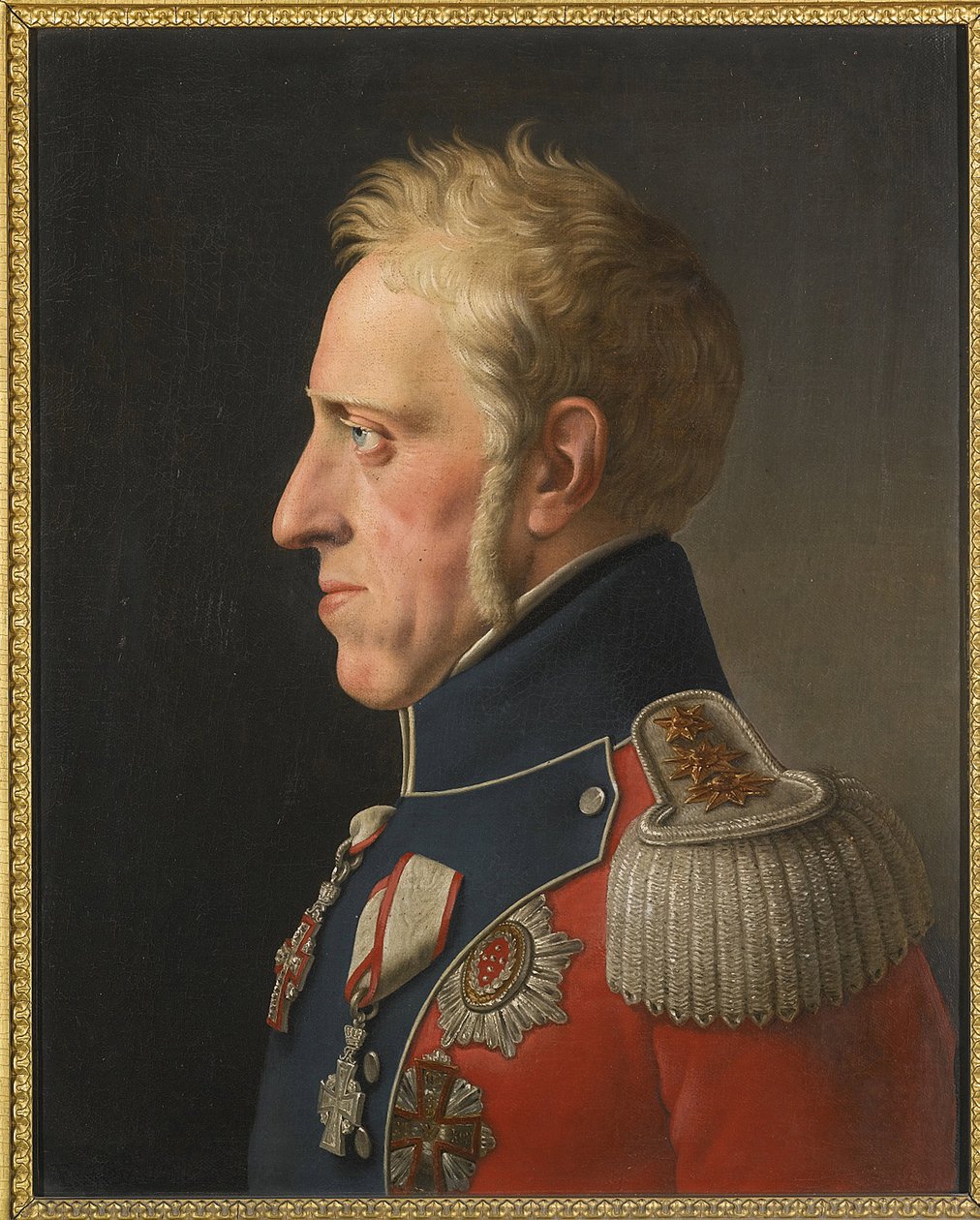 Frederic VI de Danemark - Portrét Fredericka VI Dánska (1768-1839) - Christoffer-Wilhelm Eckersberg (1783-1853). Olej na plátně od Christoffer Wilhelm Eckersberg