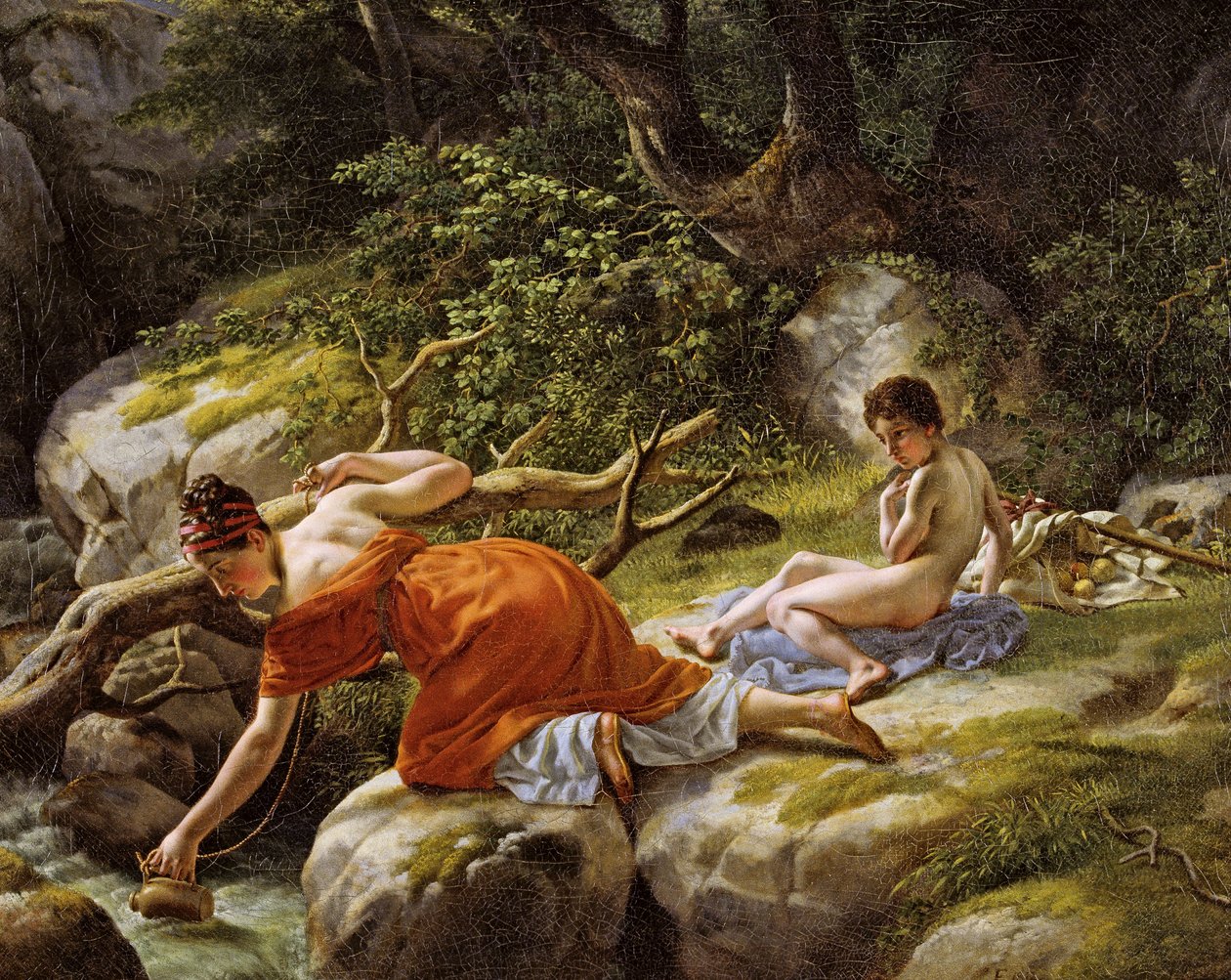 Hagar a Izmael na poušti od Christoffer Wilhelm Eckersberg