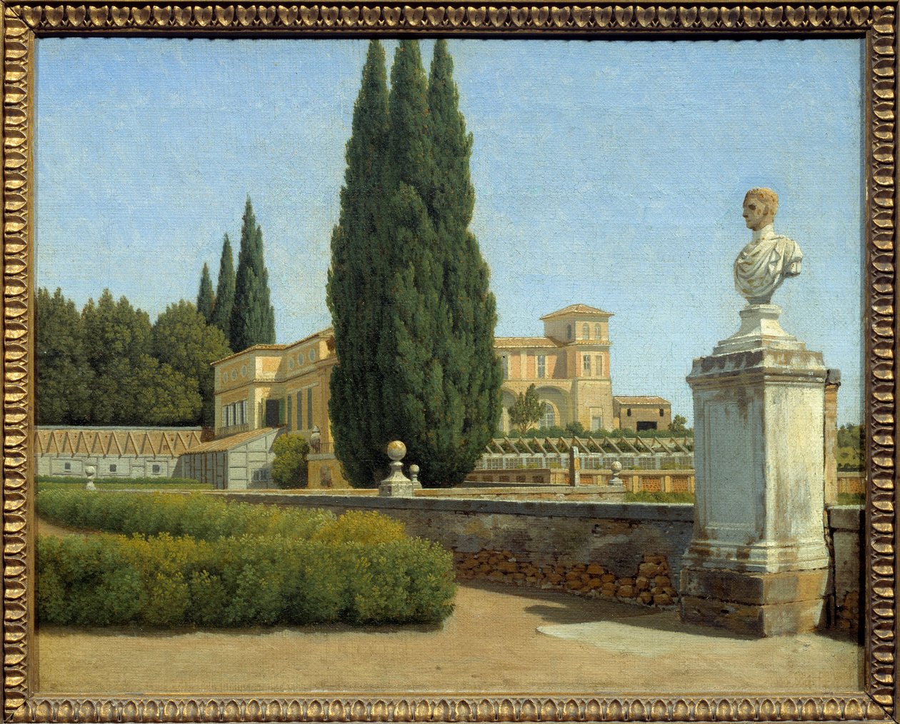 V zahradách Villa Albani. Obraz Christoffera Wilhelma Eckersberga (1783-1853) Ec. Dan. od Christoffer Wilhelm Eckersberg