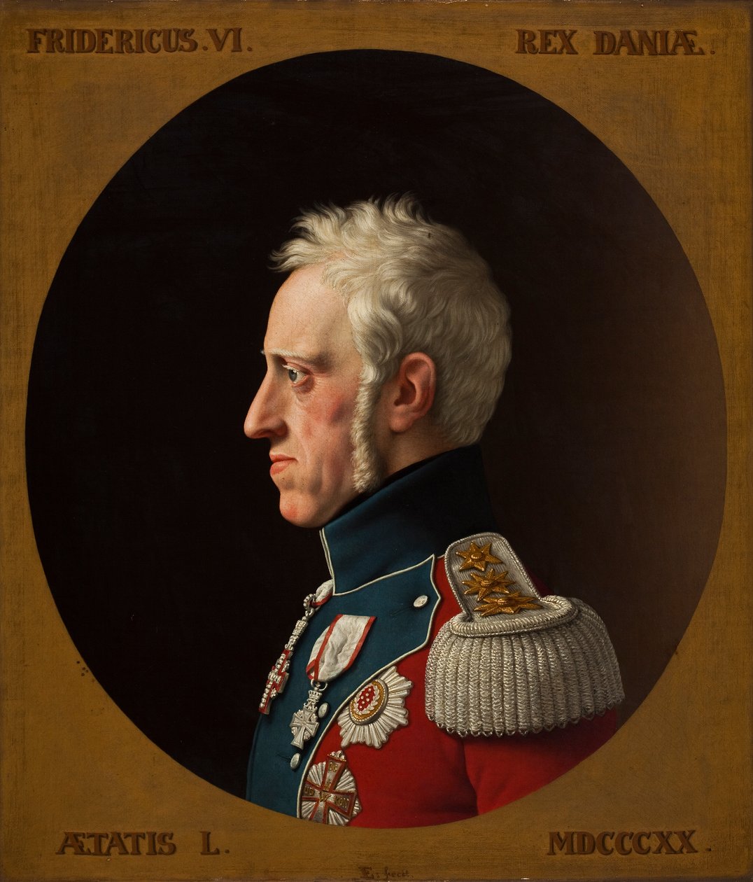 Portrét Fredericka VI Dánska 1768-1839, 1839. od Christoffer Wilhelm Eckersberg