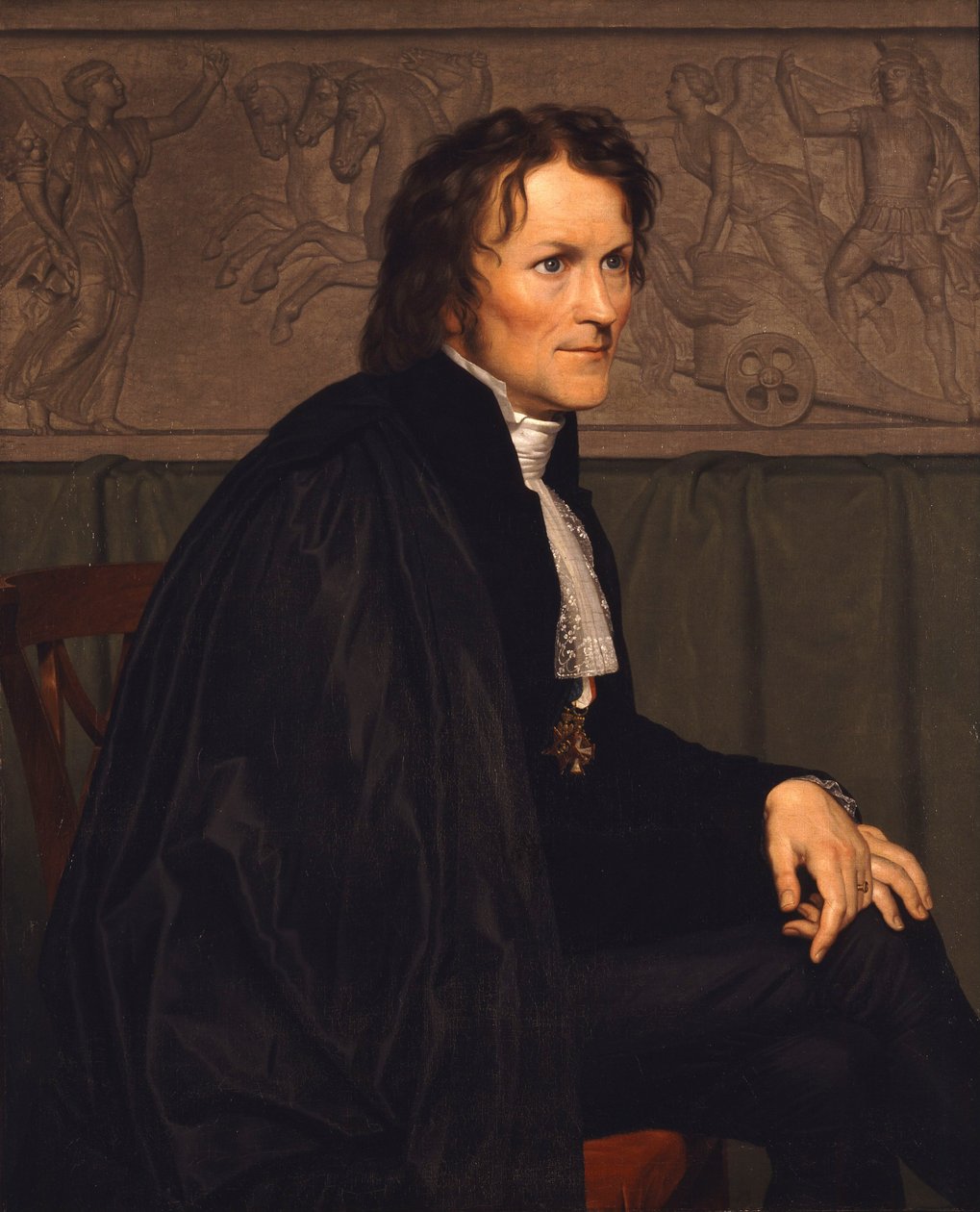 Portrét sochaře Bertela Thorvaldsena 1770-1844, 1838 od Christoffer Wilhelm Eckersberg