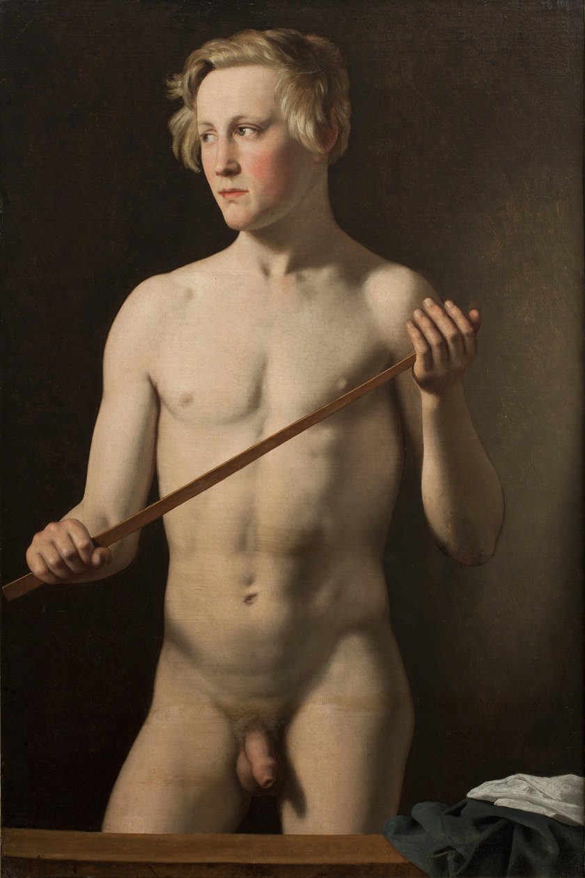 Stojící mužský model Carl Frørup od Christoffer Wilhelm Eckersberg