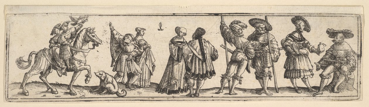 Lansquenets a dámy, 1531. od Christoph Bockstorffer