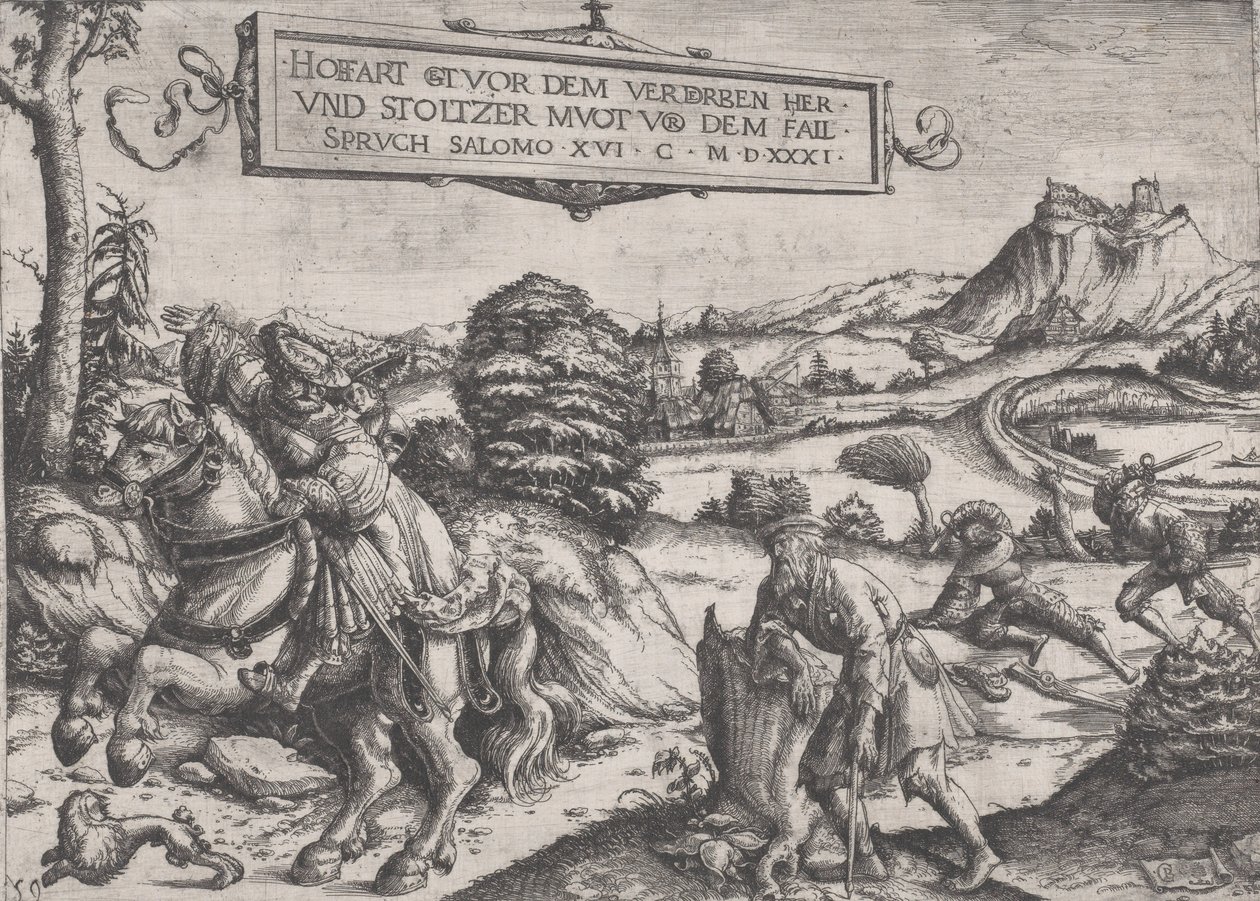 Pýcha předchází pád, 1531. od Christoph Bockstorffer