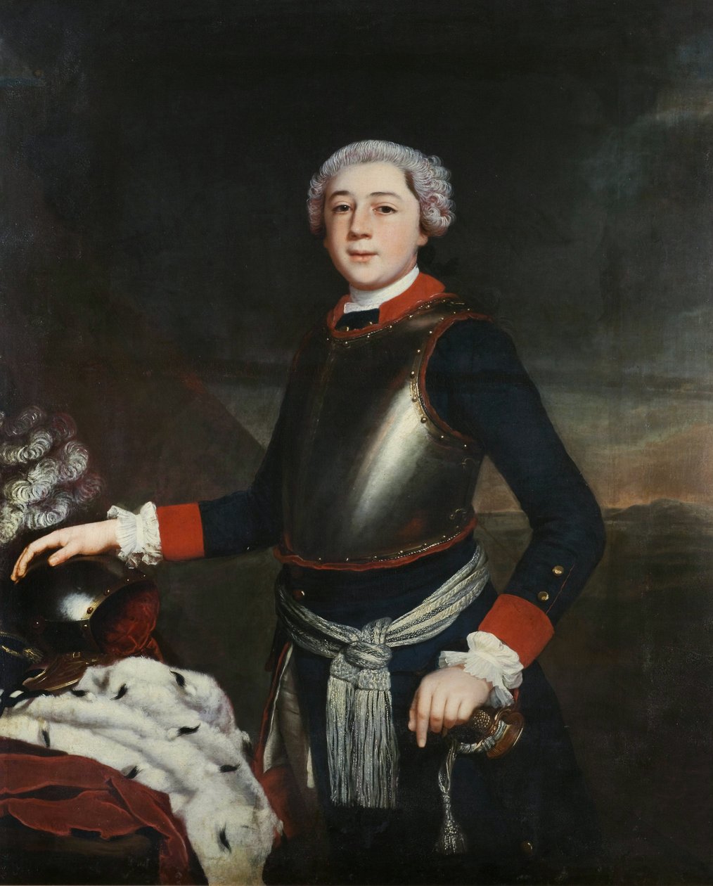 Leopold Friedrich Franz v. Anhalt-Dessau v mladém věku od Christoph Friedrich Reinhold Lisiewski